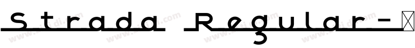 Strada Regular字体转换 Strada Regular字体转换